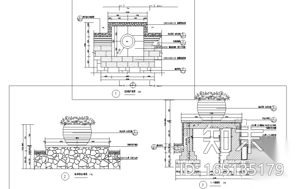 [广东]渔港风情滨海度假区景观施工图cad施工图下载【ID:165135179】