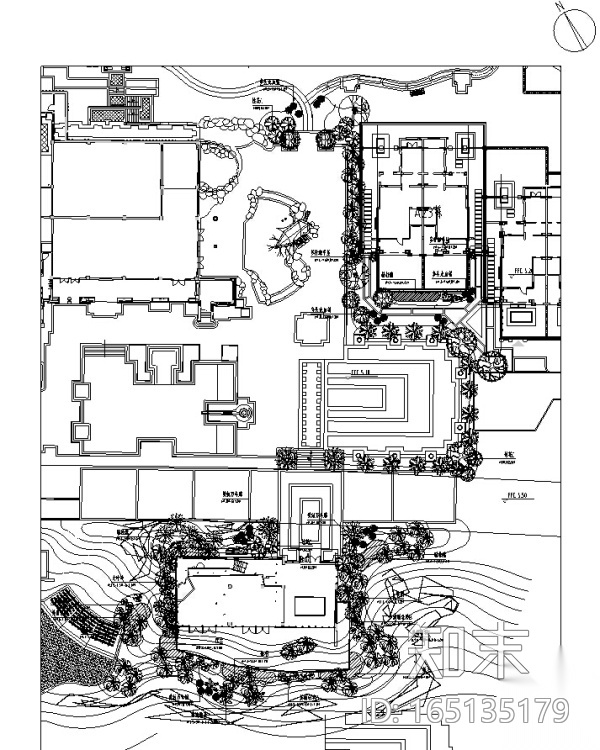 [广东]渔港风情滨海度假区景观施工图cad施工图下载【ID:165135179】