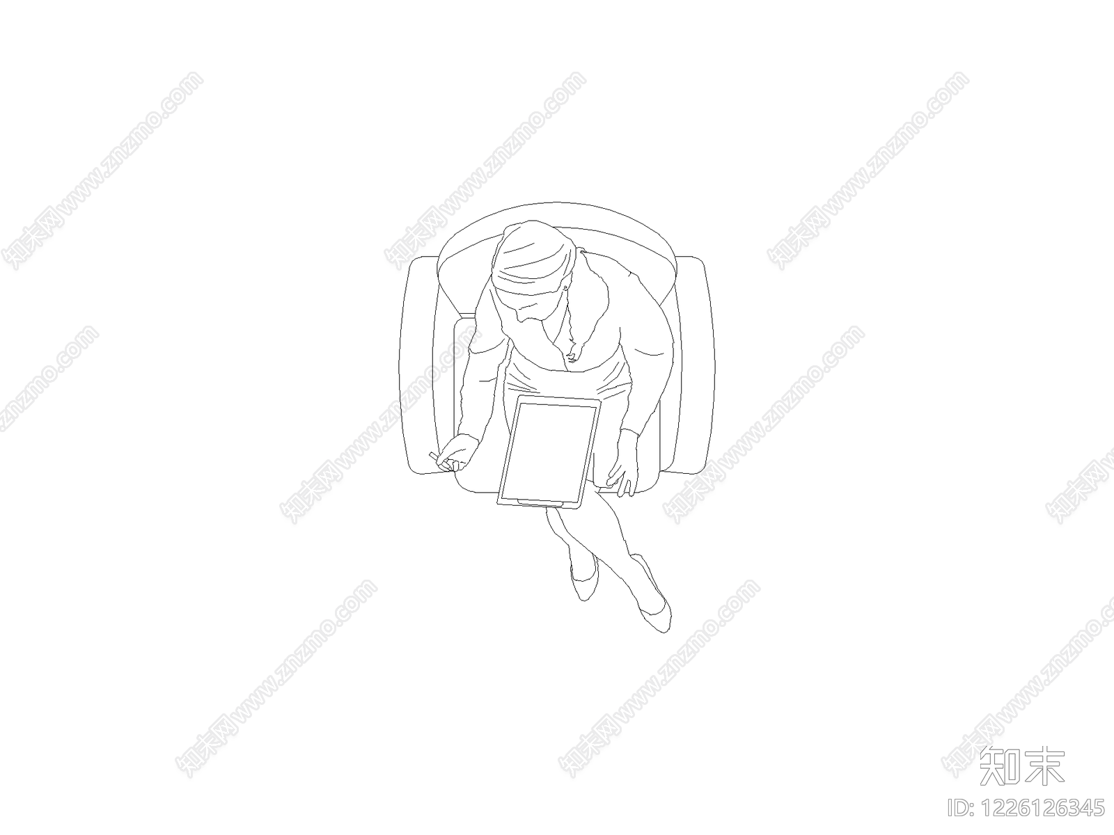 人物cad施工图下载【ID:1226126345】