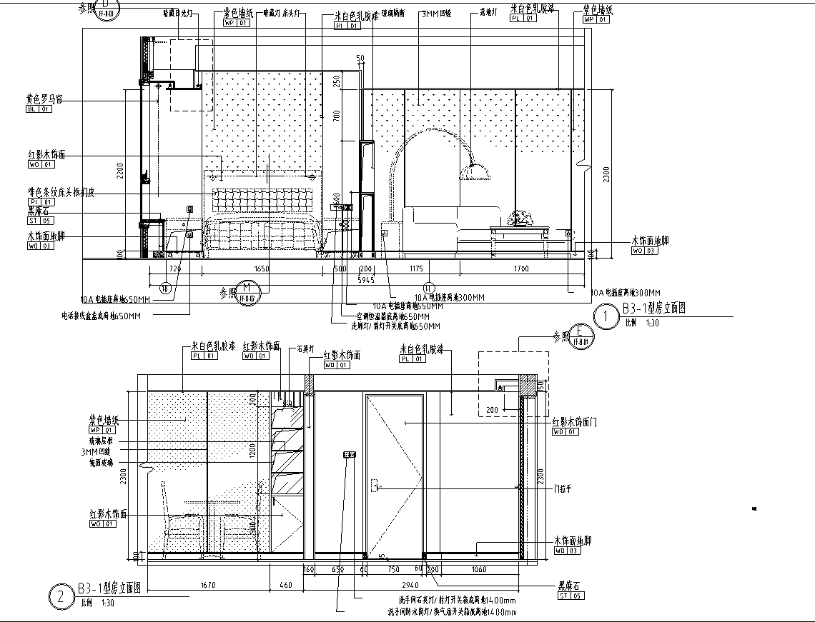 [上海]某国际公寓住宅样板间施工图cad施工图下载【ID:160475176】