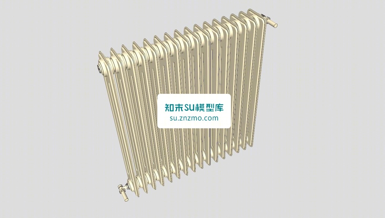 铸铁电器散热器SU模型下载【ID:148490153】