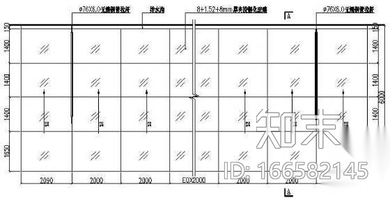 钢结构玻璃雨棚结构施工图施工图下载【ID:166582145】