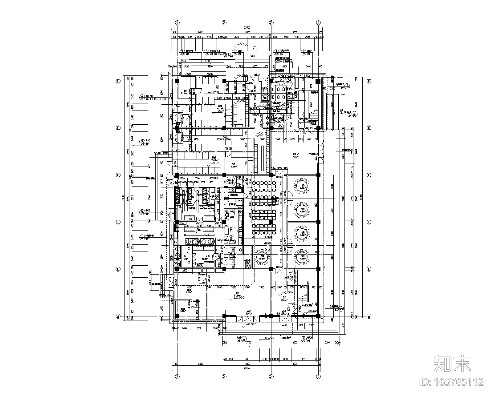 2层框架结构cad施工图下载【ID:165765112】