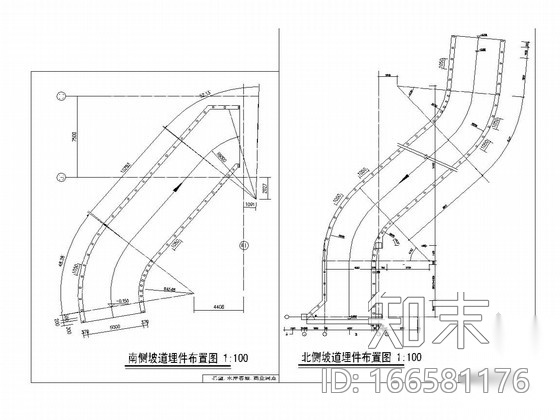 坡道阳光板雨棚结构图施工图下载【ID:166581176】