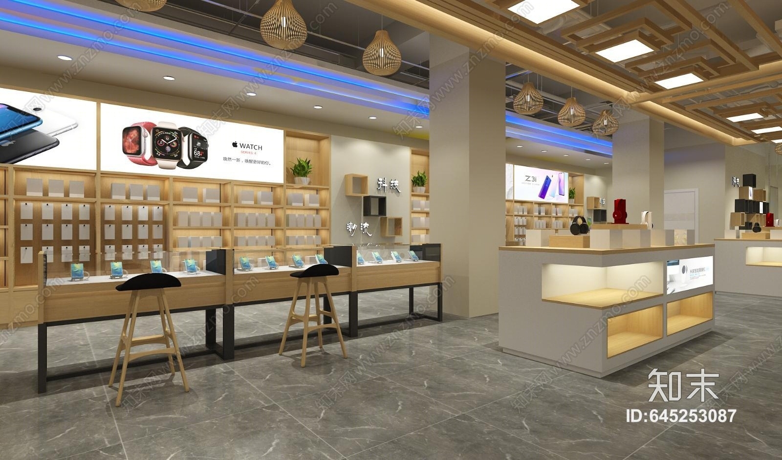 现代电信手机店3D模型下载【ID:645253087】