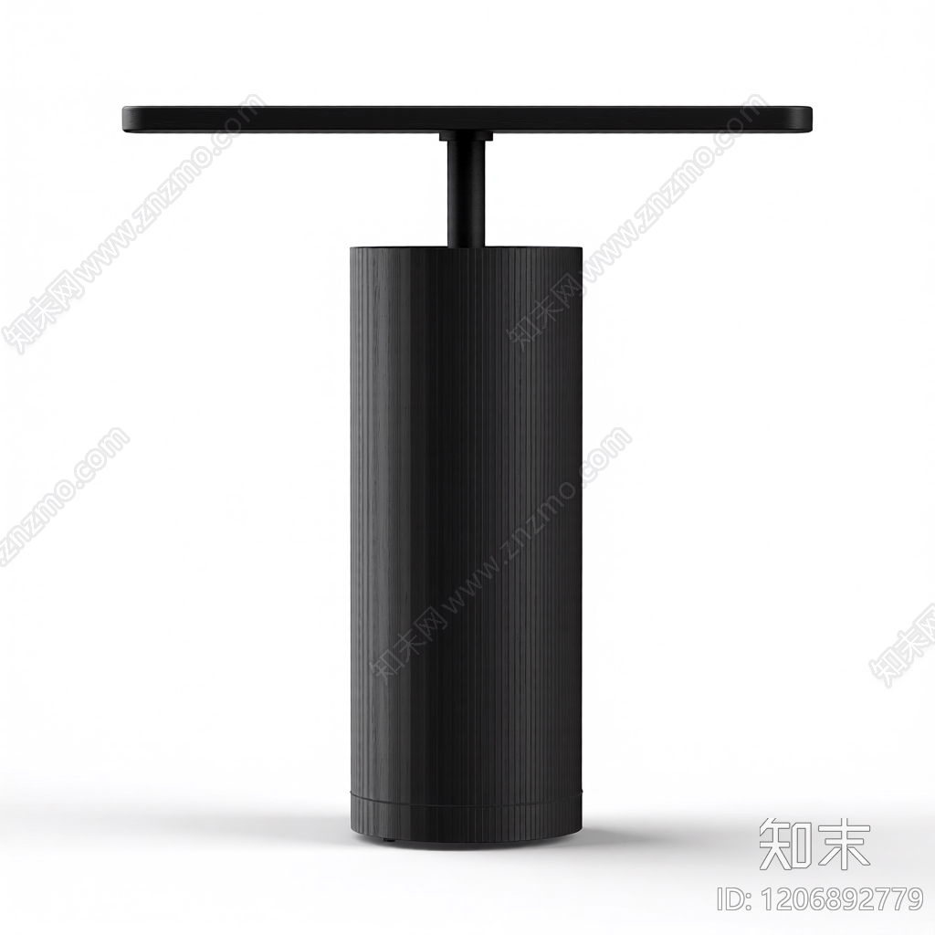 黑色筒灯吊灯3D模型下载【ID:1206892779】