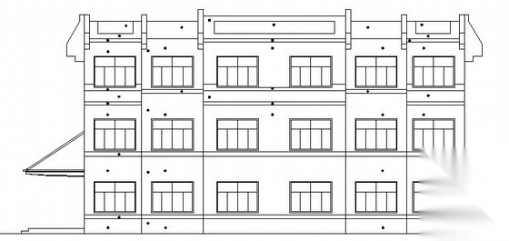 宁波某化工公司三层办公副楼建筑施工图cad施工图下载【ID:151431132】