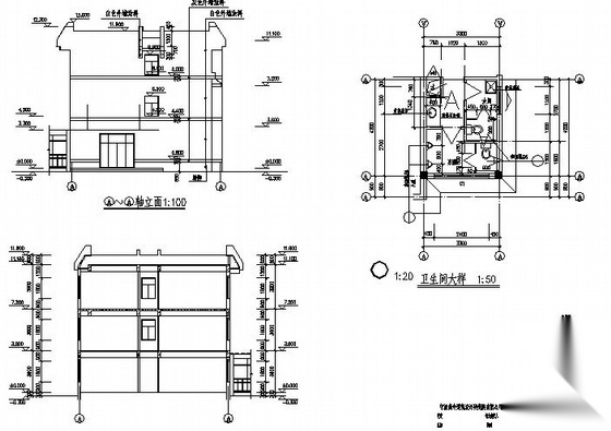 宁波某化工公司三层办公副楼建筑施工图cad施工图下载【ID:151431132】