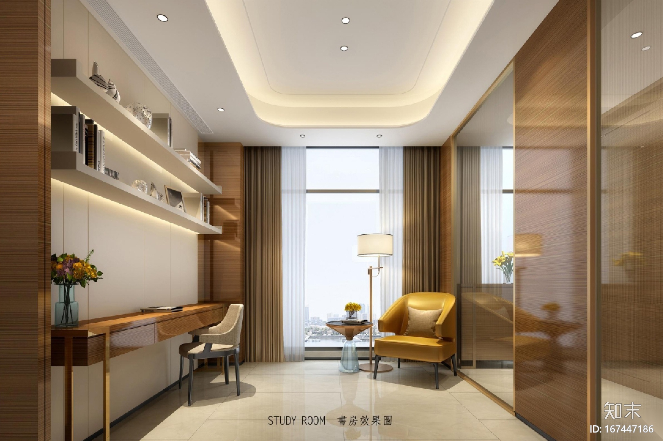 [深圳]京基御景峯2栋交楼标准样板间施工图施工图下载【ID:167447186】