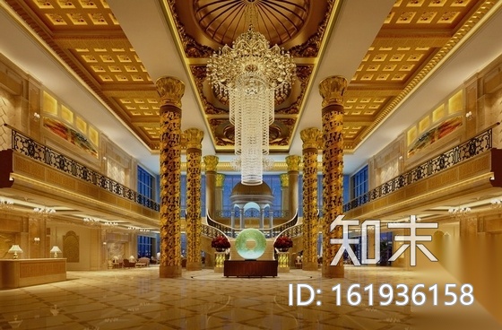 [内蒙古]某豪华民族风格酒店公共空间室内装修施工图（含...cad施工图下载【ID:161936158】