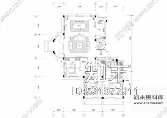 施工图精品法式风格两层别墅样板房室内装修施工图cad施工图下载【ID:531977311】