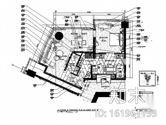 [江苏]无锡某豪华全球连锁酒店小套房深化施工图（含意向...施工图下载【ID:161961153】