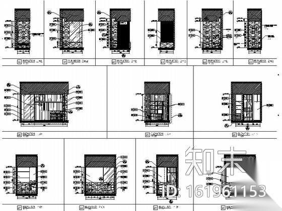 [江苏]无锡某豪华全球连锁酒店小套房深化施工图（含意向...cad施工图下载【ID:161961153】