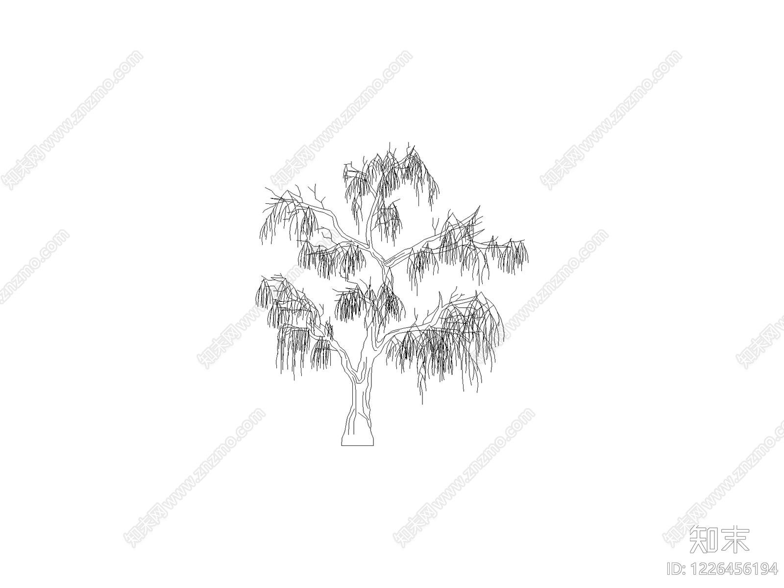 乔木种植CAD图纸