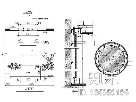 大厅圆柱详图施工图下载【ID:166359186】