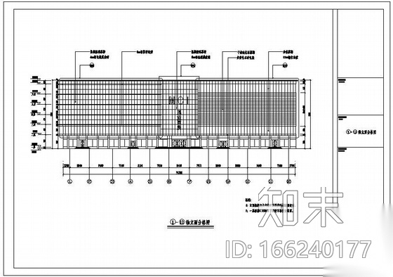 山西某店改造幕墙工程设计图cad施工图下载【ID:166240177】