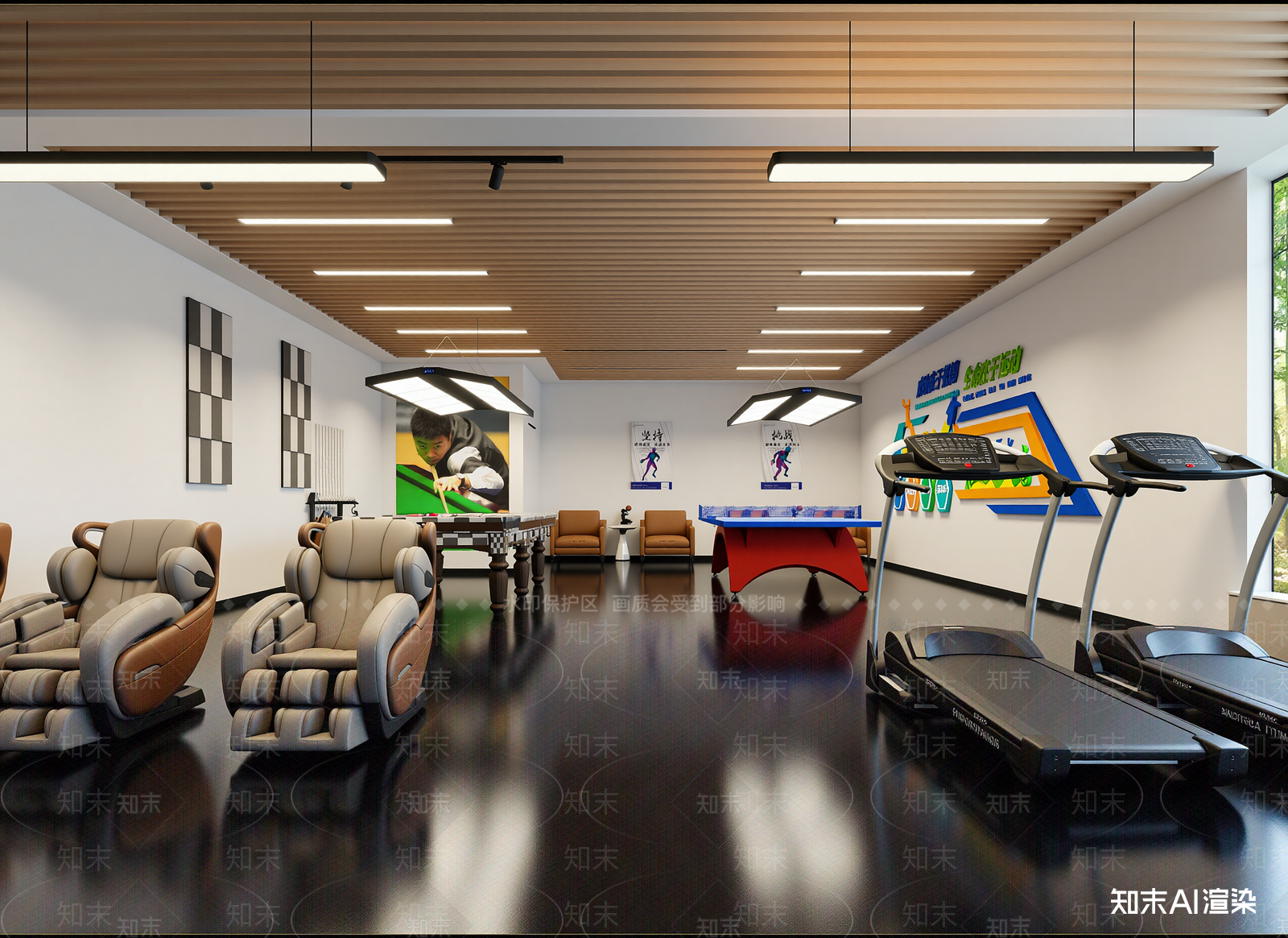 现代其他娱乐空间3D模型下载【ID:1214782254】