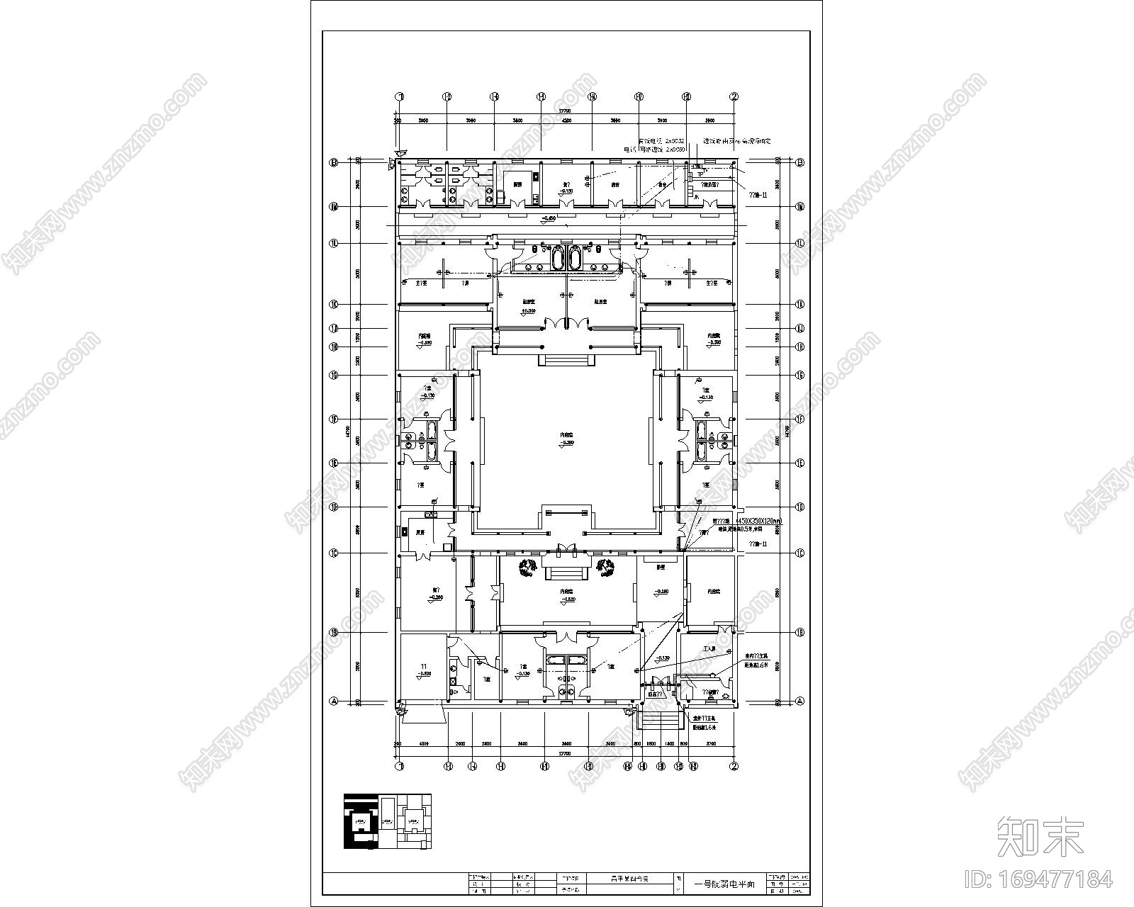 电气图（包括完整配电系统电气说明等）cad施工图下载【ID:169477184】