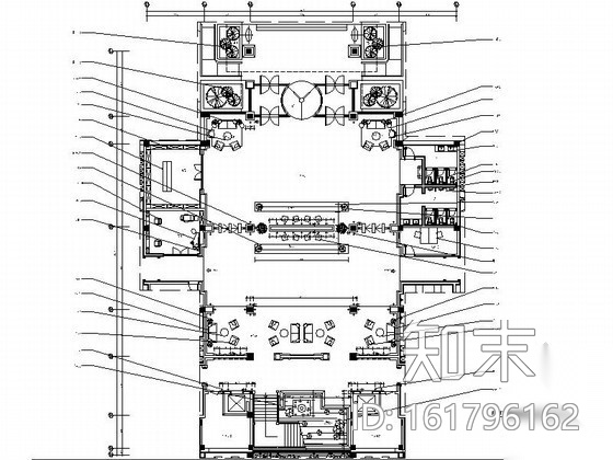 奢华温泉度假酒店大堂施工图（含效果）cad施工图下载【ID:161796162】