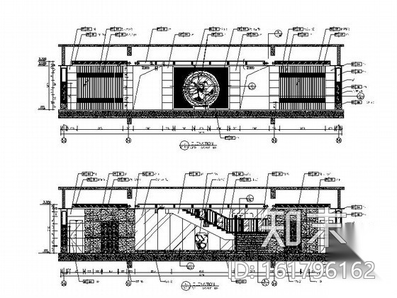 奢华温泉度假酒店大堂施工图（含效果）cad施工图下载【ID:161796162】