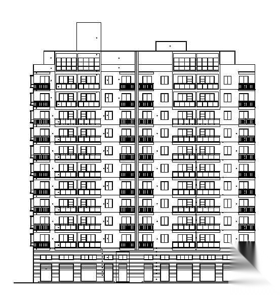 [深圳]某住宅区二期商住楼建筑结构施工图施工图下载【ID:167911133】