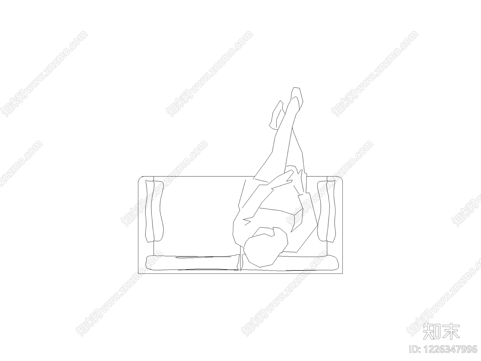 现代沙发CAD图纸