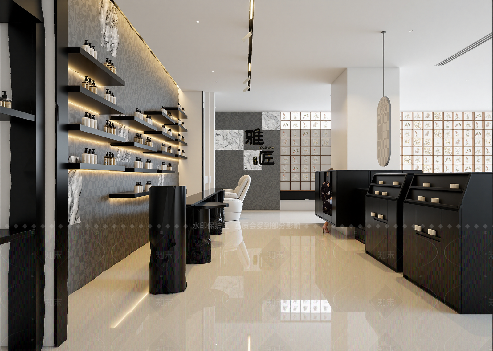 新中式化妆品展台3D模型下载【ID:1214969946】