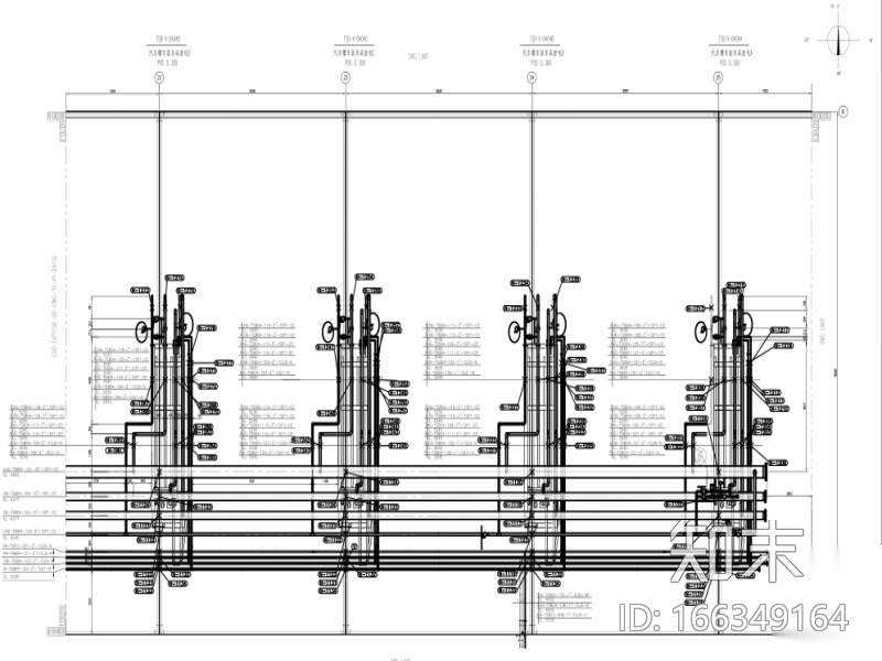 [福建]大型LNG站线车站工程给排水管道消防系统设计图...施工图下载【ID:166349164】