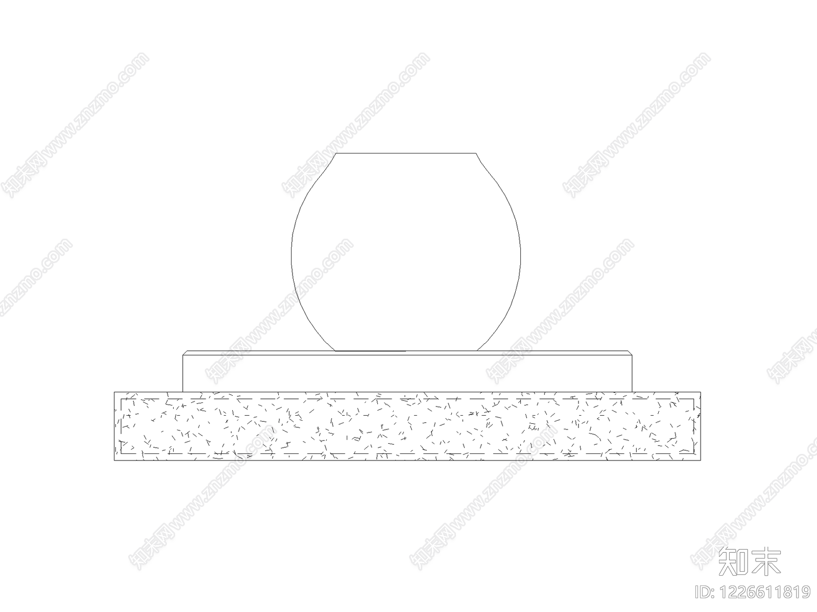 鱼缸cad施工图下载【ID:1226611819】