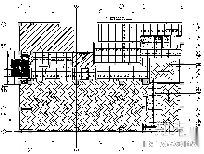 [河南]五味壹品兰州拉面餐饮空间设计施工图（附效果图）cad施工图下载【ID:166780165】