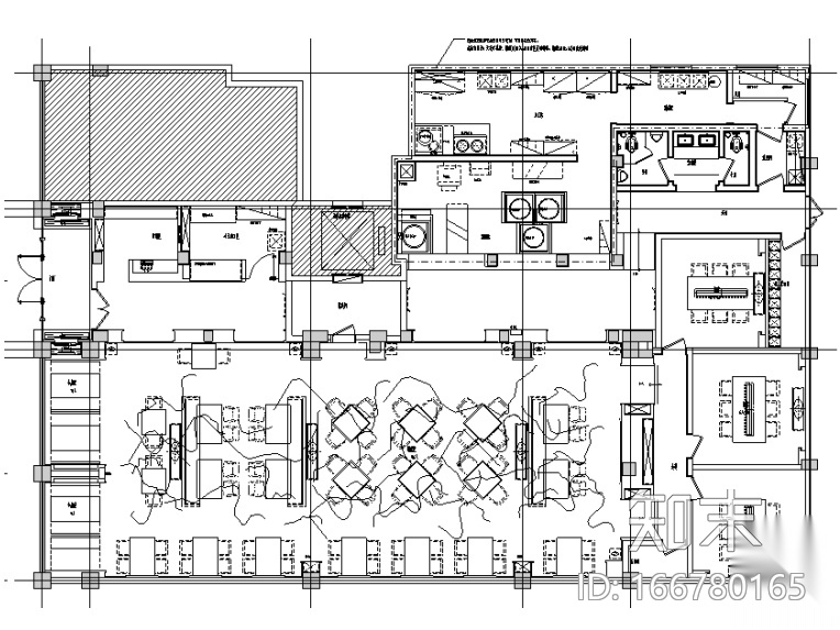 [河南]五味壹品兰州拉面餐饮空间设计施工图（附效果图）cad施工图下载【ID:166780165】