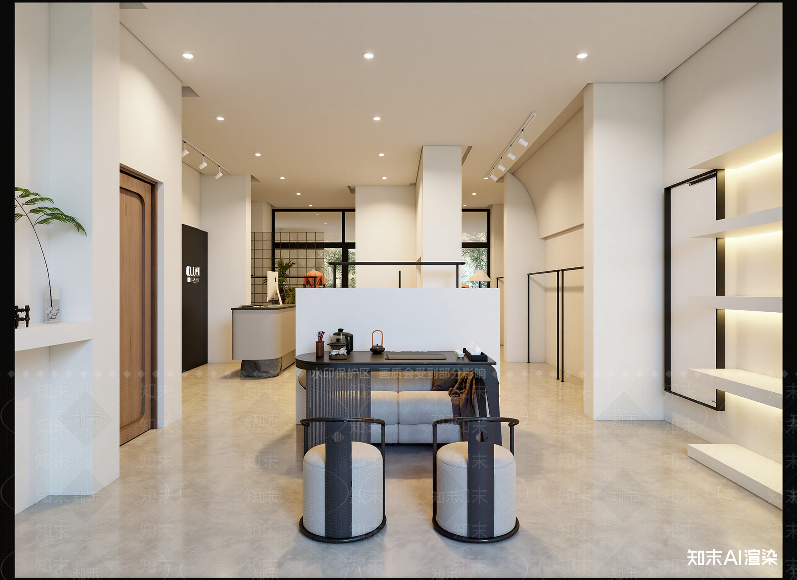 现代咖啡厅3D模型下载【ID:1214350821】