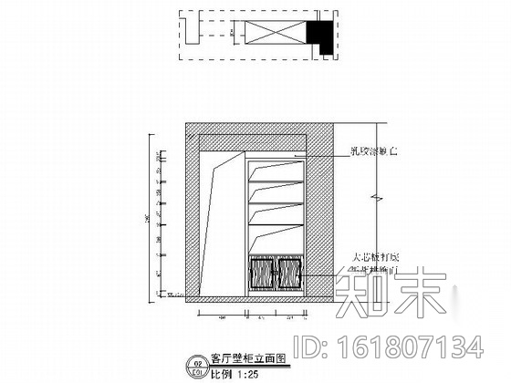 [长沙]现代中式风格四居室住宅装修CAD施工图（含效果图...施工图下载【ID:161807134】