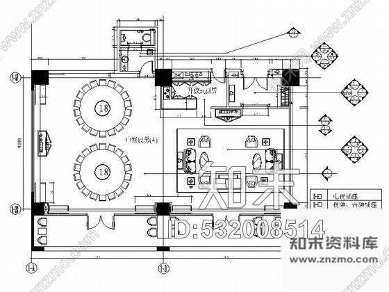 施工图精装中餐厅大包间室内装修施工图cad施工图下载【ID:532008514】