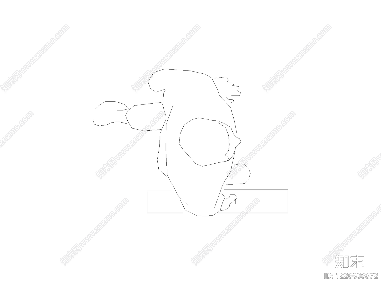 现代桌子CAD图纸