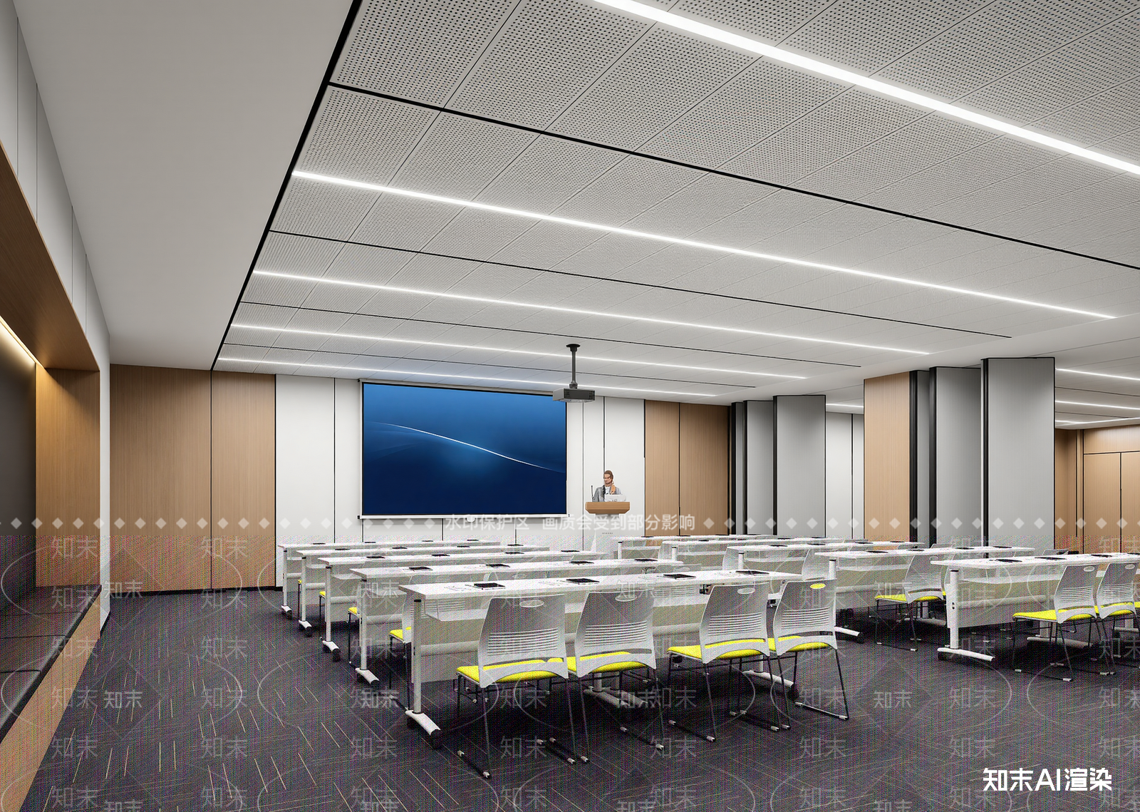 现代报告厅3D模型下载【ID:1214140395】