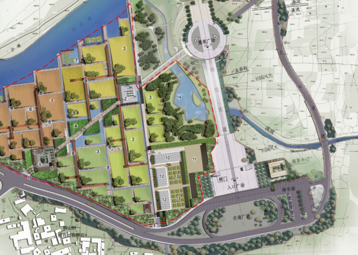 [湖南]中国某风景名胜区盆景园旅游规划景观方案施工图下载【ID:161051133】