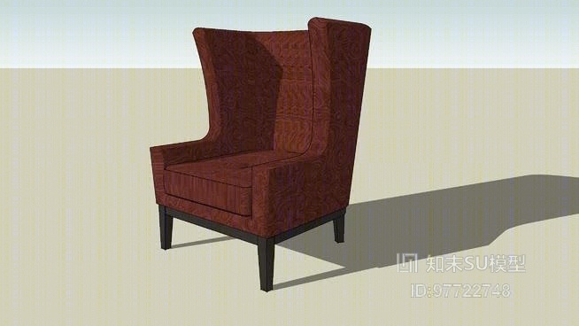 休闲椅SU模型下载【ID:97722748】