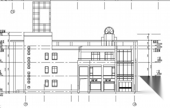 浦江镇120号配套商品房H地块公建综合商场建筑方案图cad施工图下载【ID:151463147】