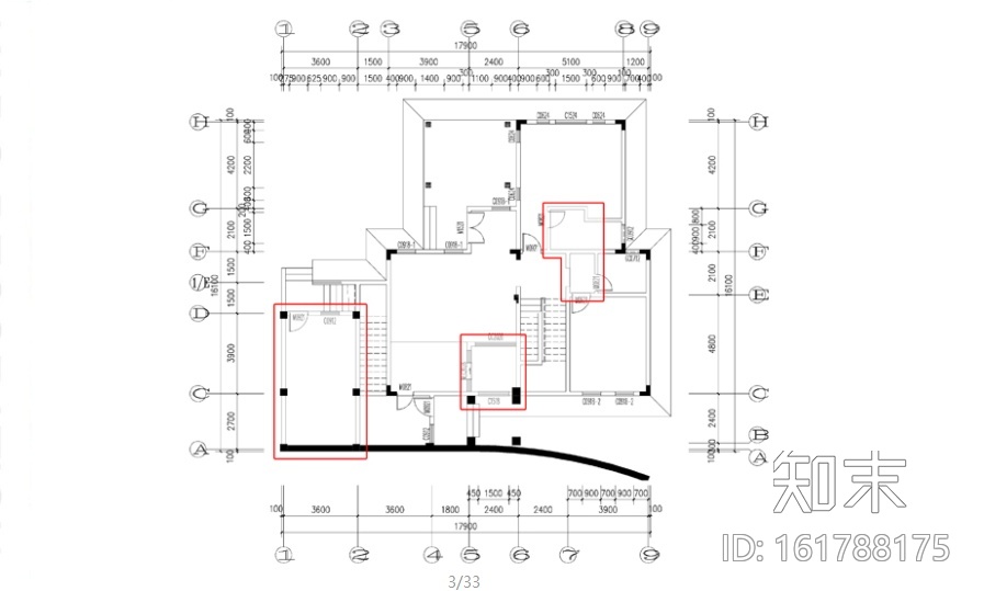 [郑州]五云山定制庄园别墅样板间设计施工图（附方案）cad施工图下载【ID:161788175】