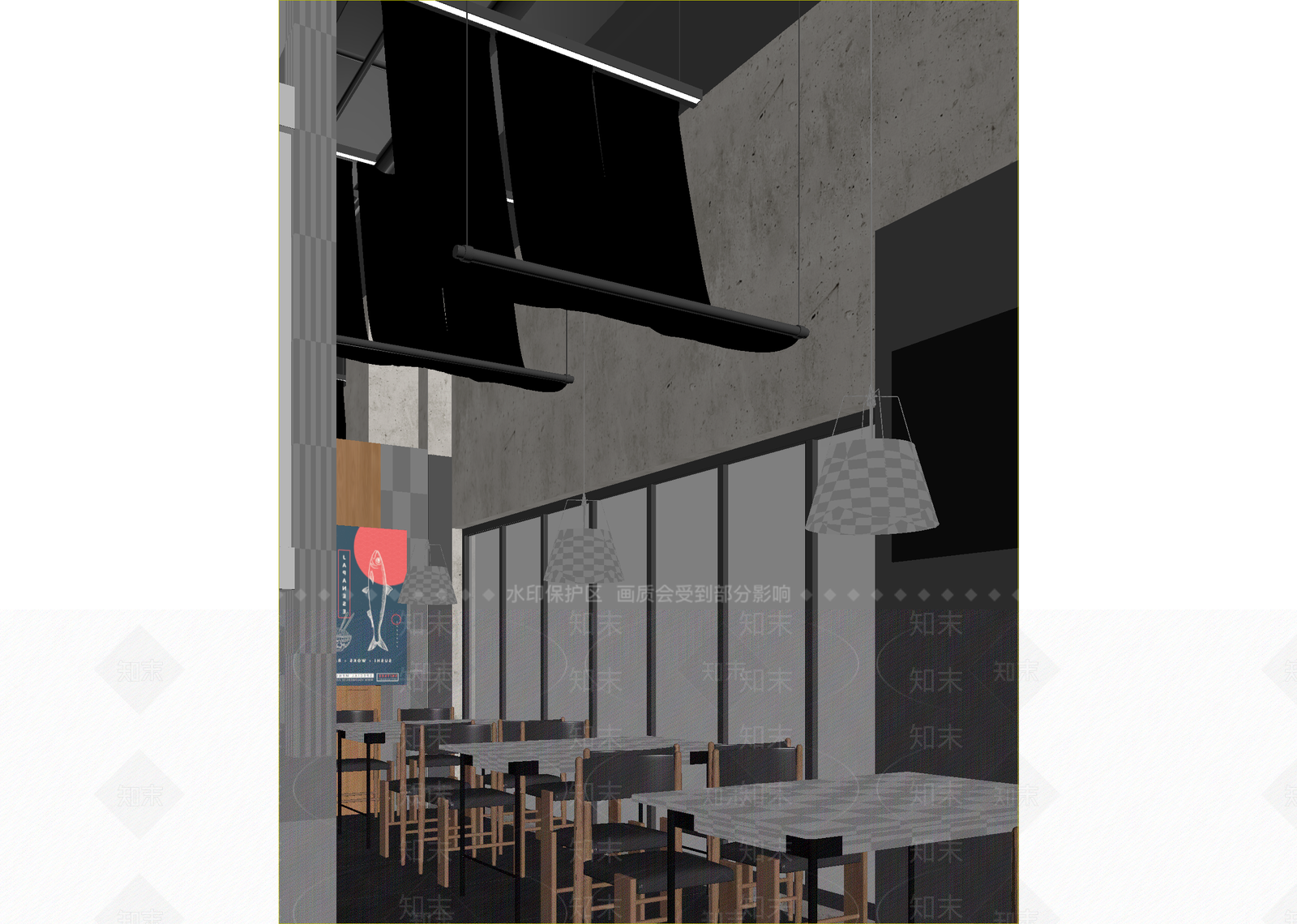 现代咖啡厅3D模型下载【ID:1215165093】