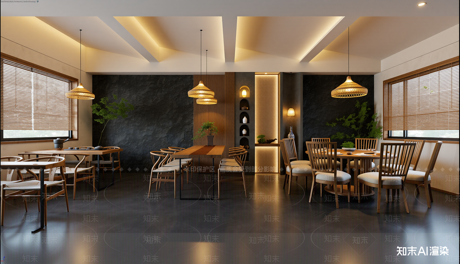 新中式茶馆3D模型下载【ID:1221802569】