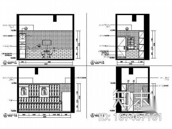 [哈尔滨]美国跨国连锁现代高档餐厅装修施工图（含方案）cad施工图下载【ID:167467161】