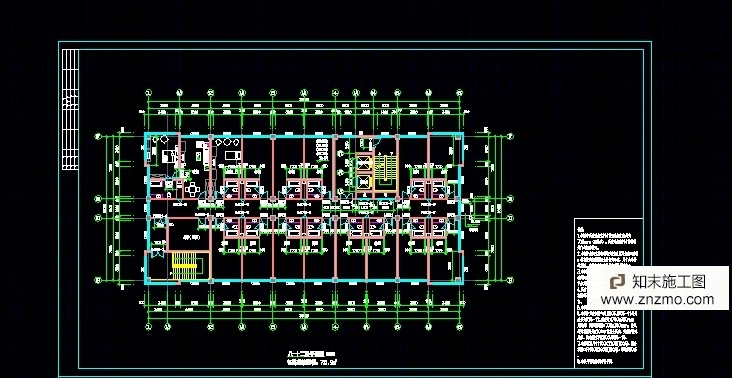 贵州普定12层酒店建筑施工图和室内施工图cad施工图下载【ID:66921261】