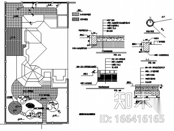 别墅庭院园林景观设计施工图施工图下载【ID:166416165】