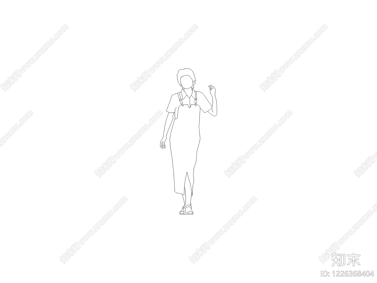 人物cad施工图下载【ID:1226368404】