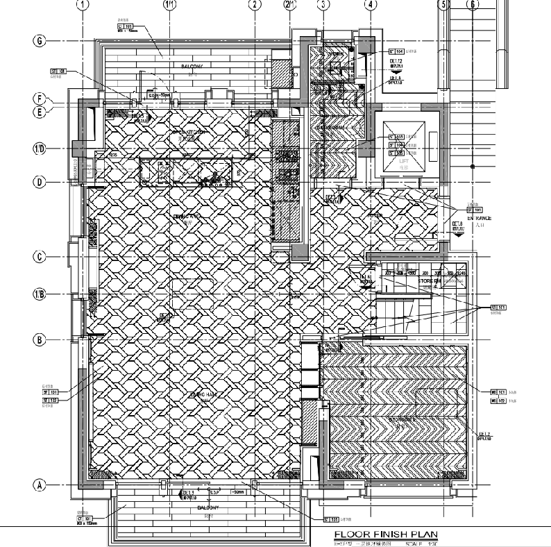 [上海]静安府叠层E2户型别墅施工图_效果图cad施工图下载【ID:167173117】