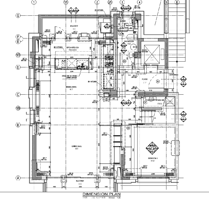 [上海]静安府叠层E2户型别墅施工图_效果图cad施工图下载【ID:167173117】