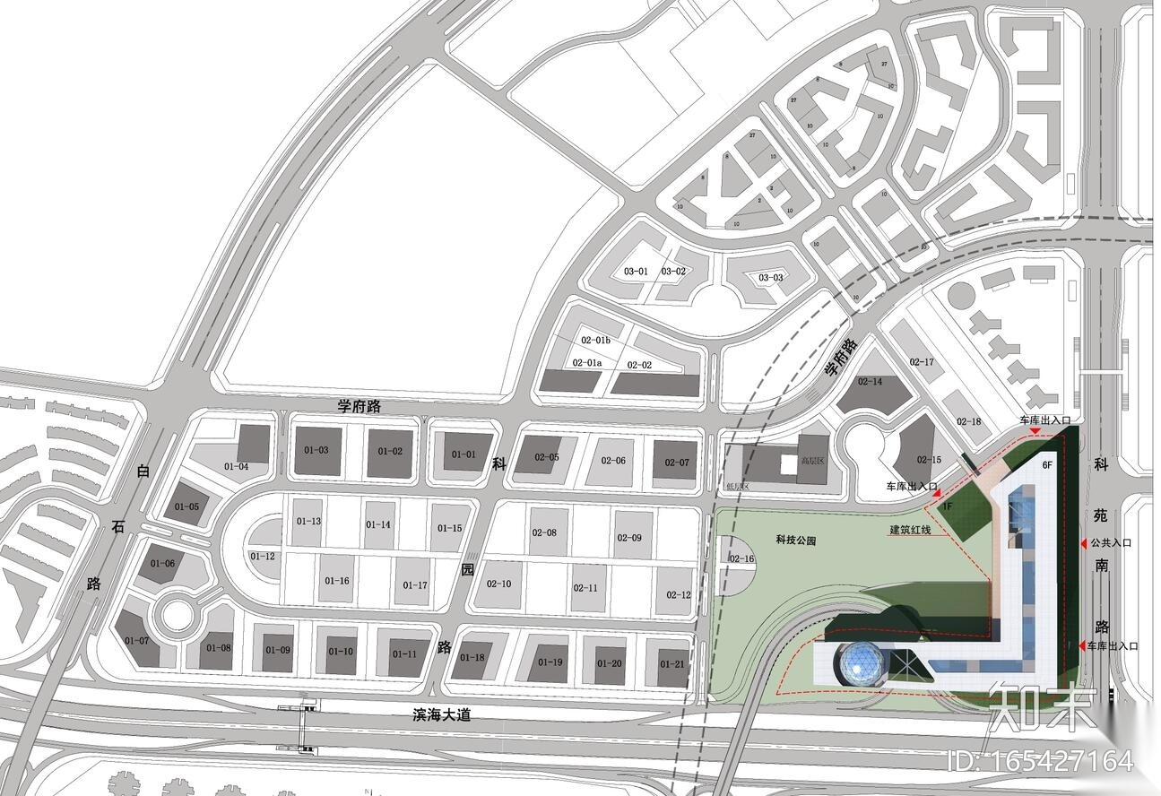 [广东]某科技馆成果建筑方案设计（CAD+文本）cad施工图下载【ID:165427164】