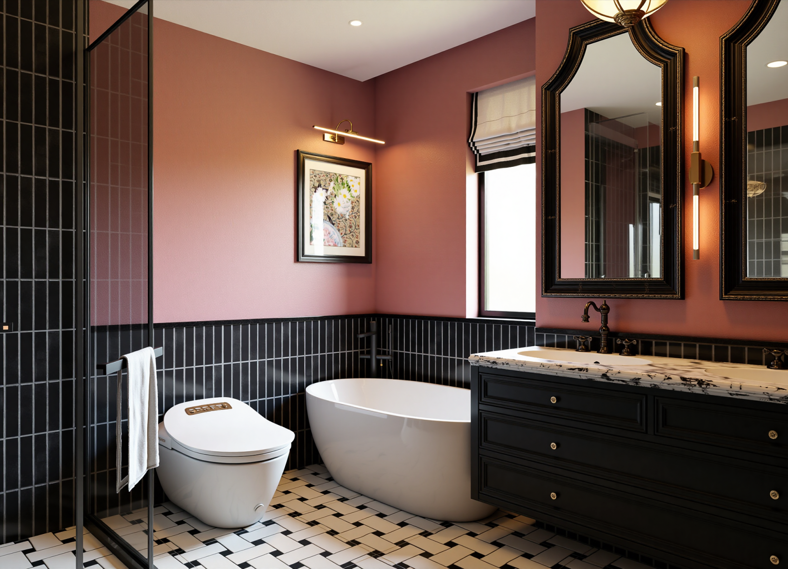 美式卫生间3D模型下载【ID:1215031002】